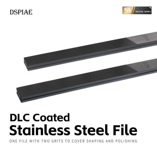 DSPIAE AT-FX DLC Coated Stainless Steel Hand File Grit#400/600/800/1200