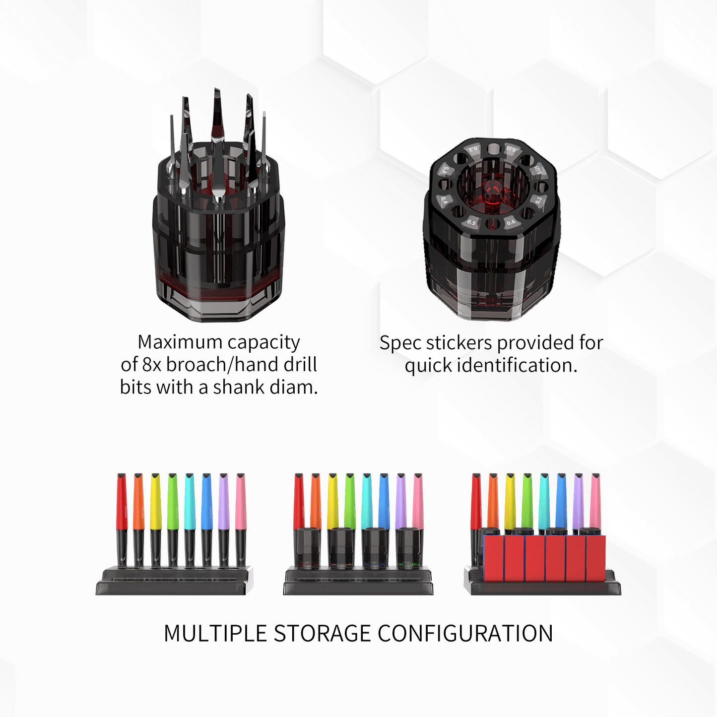 DSPIAE PT-PR Tool Stand/Cutting Bits Storage Compartment