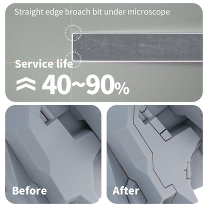 DSPIAE ZPB Straight Edge Broach Push Knife & GS Step Scraper Model Tool GK Modification Engraving Knife